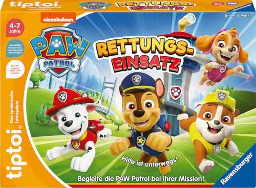 Ravensburger tiptoi Spiel PAW Patrol Rettungseinsatz - Lernspiel ab 4 Jahren
