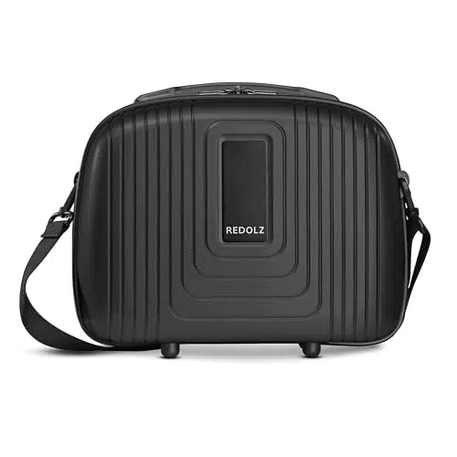 REDOLZ Hartschalen Kosmetik-Koffer - Stabiles Beauty-Case mit Aufsteckfunktion