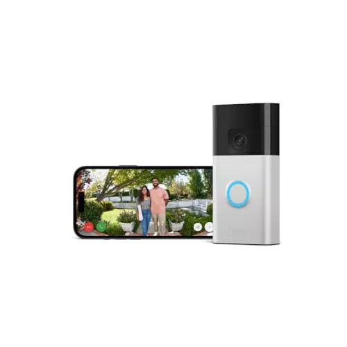 Ring Akku-Videotürklingel – WLAN-Sicherheitskamera mit Selbstinstallation