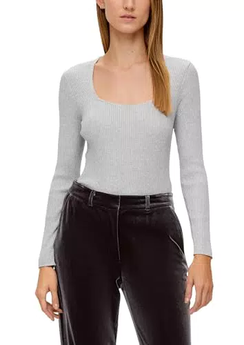 s.Oliver BLACK LABEL Pullover mit Rippstruktur für Damen