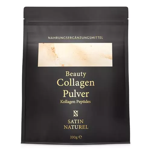 Satin Naturel Kollagenpulver mit Hyaluron und Vitamin C für Haut und Gelenke