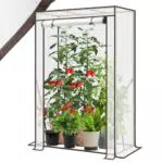 Sekey Gewächshaus Klein 150x100x50 cm, Tomatengewächshaus Foliengewächshaus Tomaten Gewächshaus Balkon Indoor Outdoor - Stabil