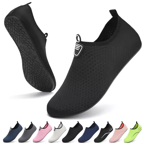 Sixspace Badeschuhe für Damen und Herren – Aquaschuhe für Strand und Wassersport