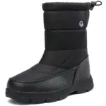 Sixspace Winterschuhe Herren Damen - Gefütterte Schneestiefel rutschfest und leicht