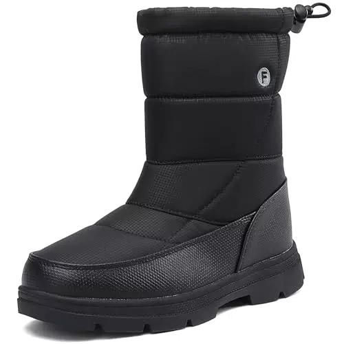 Sixspace Winterschuhe Herren Damen - Gefütterte Schneestiefel rutschfest und leicht