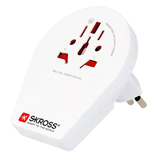 SKROSS Reisestecker 1.500270 | Reiseadapter für internationale Geräte in CH, IT, BR