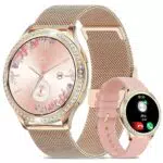 Smartwatch mit Telefonfunktion, Fitnessuhr, 80+ Sportmodi, IP67, für Android/iOS