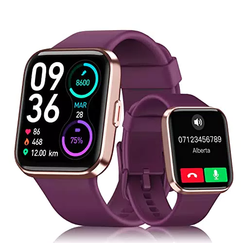 Smartwatch Damen mit Telefonfunktion und Alexa Integriert