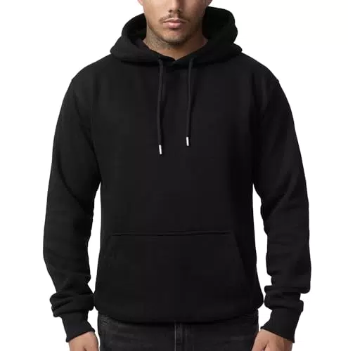 Smith & Solo Herren Kapuzenpullover Slim Fit Training Hoodie aus Baumwollmischung
