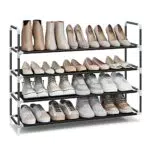 SONGMICS Schuhregal mit 2 Ebenen, Standregal, Schuhaufbewahrung