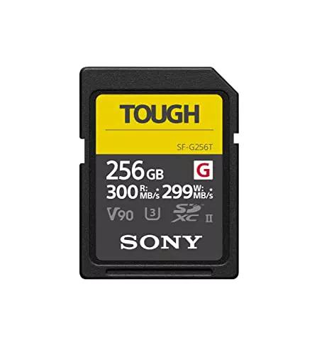 Sony SDXC UHS-II Speicherkarte 256GB, 299 MB/s, 4K Video, Tough-Serie IP68
