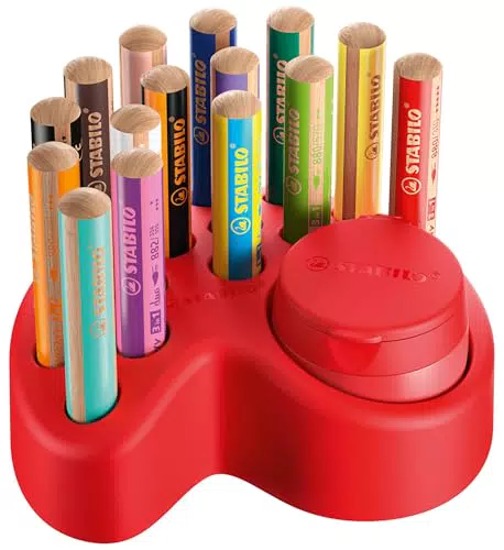 STABILO Premium Tischset - Woody 3 in 1, inklusive Dosenspitzer und Tischset