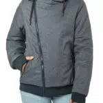 Sublevel Übergangsjacke Damen – Bequeme Jacke mit schrägem Reißverschluss