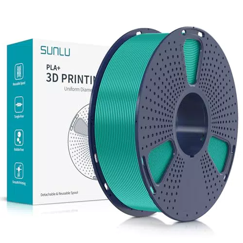 SUNLU PLA Plus 3D Drucker Filament 1.75mm, sauber gewickelt und robust