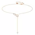 Swarovski Infinity Halskette mit Unendlichkeitssymbol und Herz