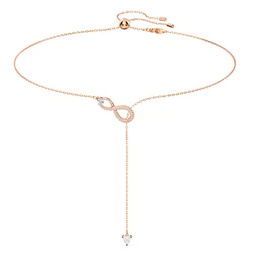 Swarovski Infinity Halskette mit Unendlichkeitssymbol und Herz