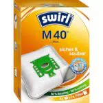 Swirl M 40 EcoPor Staubsaugerbeutel, reißfest, 99,9 % Hausstaubfilterung