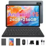 TABWEE T20 Tablet mit Tastatur - Octa-core Tablet Android 15 mit Gemini AI