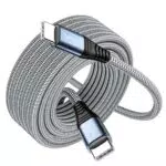 Teeaam USB C auf USB C Kabel 5M, Schnellladung 60W, kompatibel mit iPhone 15, MacBook Pro