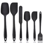 Teigschaber, 6 teiliges Silikon Teigspachtel Backpinsel Jar Spatel Set