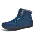 TIAROOTT Winter Barfußschuhe Warm Gefüttert Knöchelhohe Winterstiefel für Herren