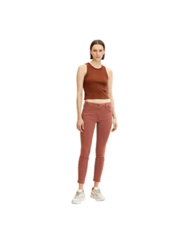 TOM TAILOR Damen Alexa Skinny Fit Hose 1032655, 30041 - Grounded Brown