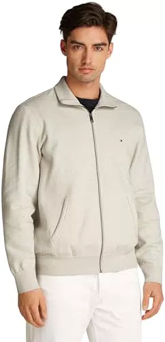 Tommy Hilfiger Herren Sweatshirt mit Reißverschluss - Essential Fleece Stehkragen