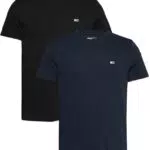 Tommy Jeans Herren 2er Pack T-Shirts Kurzarm Jersey aus Baumwolle