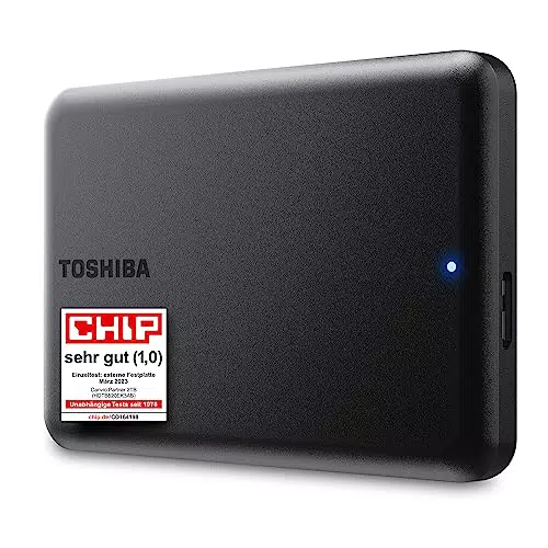 Toshiba Canvio Partner 1TB Portable Externe Festplatte USB 3.2 für Mac und Windows