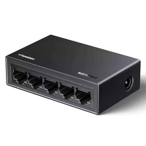 UGREEN Gigabit Netzwerk Switch mit automatischer Geschwindigkeit bis 1000Mbps