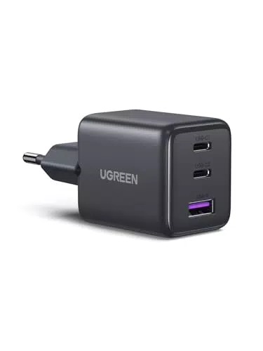 UGREEN USB C Ladegerät 30W 3-Port iPhone Adapter GaN II Netzteil PD Schnellladegerät Kompatibel mit iPhone 16