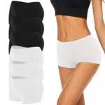 Uizuooy 6er Pack Boxershorts Damen Pantys Nahtlos Unterhosen Damen Seamless Slips Damen Weich Hipster Panties Stretch Unterwäsche Frauen Radlerhose Unterhose BW 2XL/3X