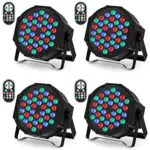 U`King RGB LED Par Strahler mit Fernbedienung für DJ-Partys und Veranstaltungen