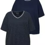 Ulla Popken Damen große Größen Übergrößen Plus Size Pyjama-Shirts