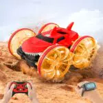 UOUNE Amphibienfahrzeug Ferngesteuertes 4WD Off-Road Spielzeugauto IPX7 wasserdicht