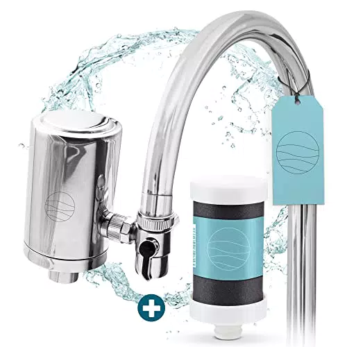 up!water® Wasserfilter für Armatur – Trinkwasserfilter mit CoconutBlock Kartusche