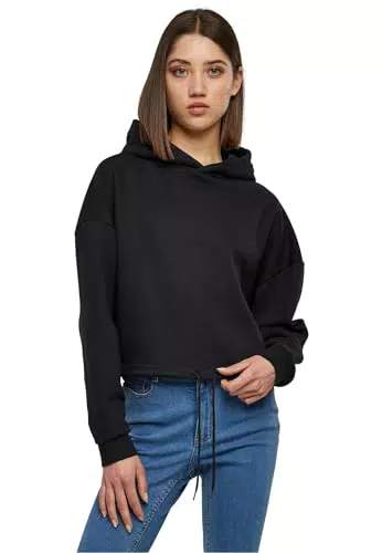 Urban Classics Damen TB6091-Ladies Cropped Oversized Hoodie Kapuzenpullover