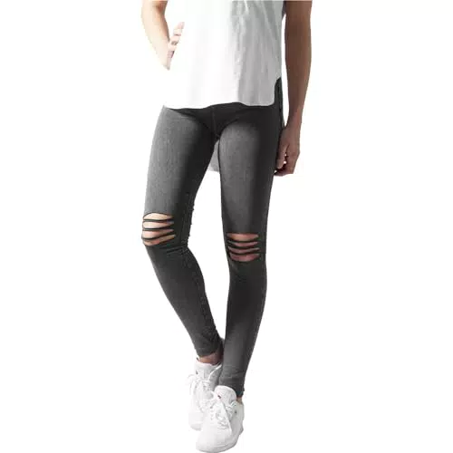 Urban Classics TB1276 Damen Cutted Knee Leggings