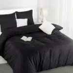 Utopia Bedding Bettwäsche Set - Mikrofaser Bettbezug + Kissenbezug - Grau