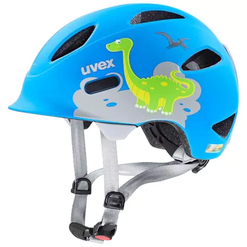 uvex Oyo Style Fahrradhelm für Kinder mit individueller Größenanpassung und LED-Licht