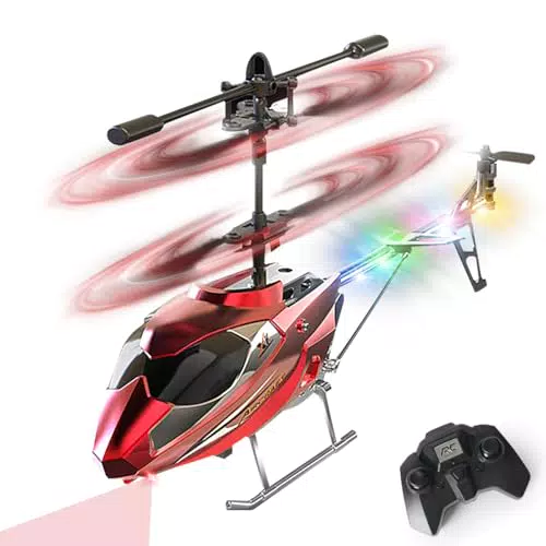 VATOS RC-Hubschrauber mit LED-Licht – Ferngesteuertes Modell für Kinder ab 12 Jahren