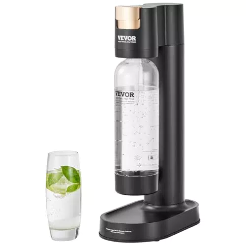 VEVOR Sprudelwassergerät – Soda-Maschine mit BPA-freier 1-Liter-Flasche