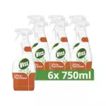 Viss Cleanboost Reiniger Spray Küche Ultra-Fettlöser Reinigungsmittel wirkt 100% kraftvoll gegen Fett und Schmutz 6x 750 ml