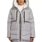 VOGMATE Damen Daunenjacke mit Kapuze – winddichter Wintermantel für Damen