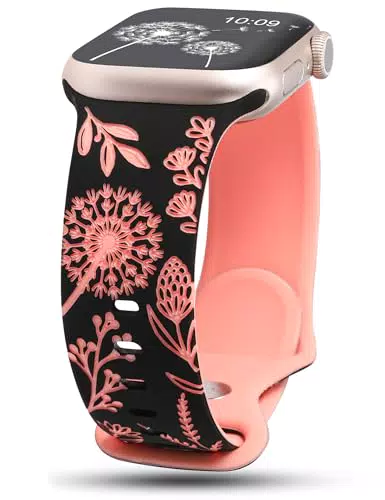 Wearlizer Sportarmband mit Blumenmuster für Apple Watch Serie 1-10