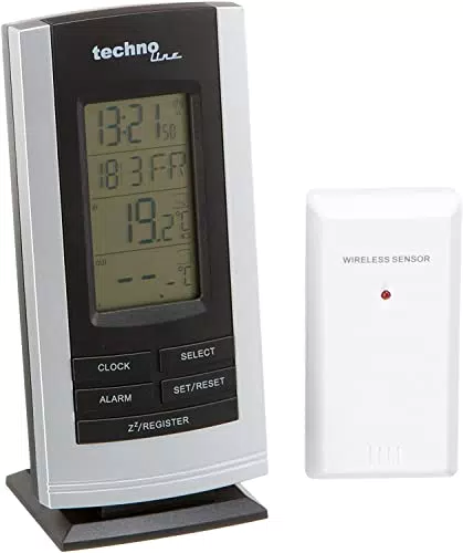 WS 9180 Wetterstation mit Funkuhr und Innen-Außentemperaturanzeige