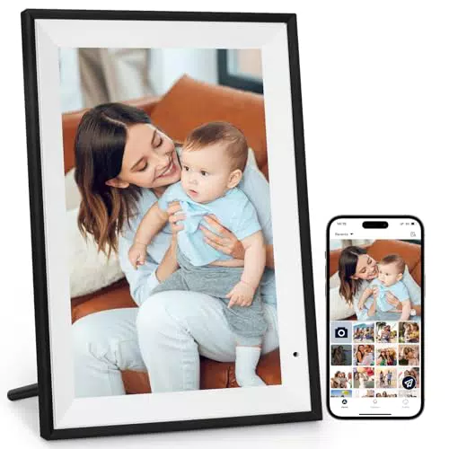 AEEZO WiFi Digitaler Bilderrahmen 10.1 Zoll IPS Touchscreen