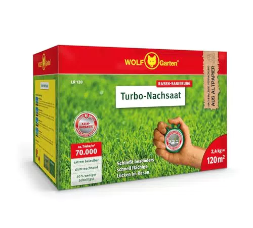 WOLF-Garten Turbo-Nachsaat Rasensanierung LR120 für alle Rasentypen