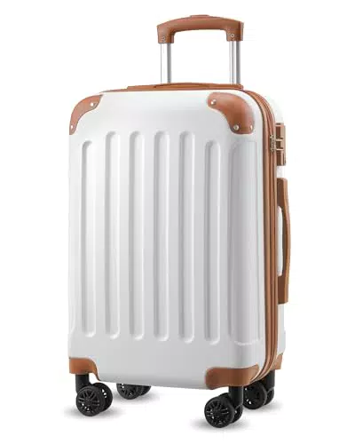 YOETEY Handgepäck Koffer mit Rollen, ABS Hartschale, TSA Schloss, Trolley