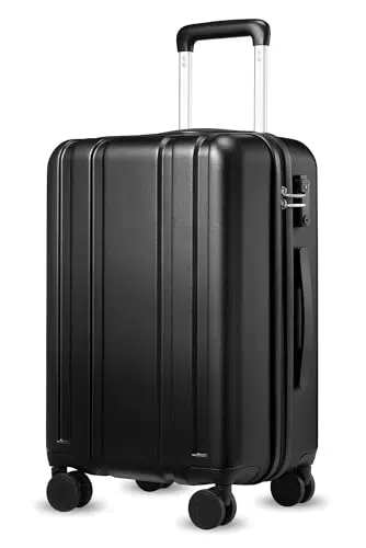 YOETEY Handgepäck Koffer Trolley mit Rollen und TSA Schloss, Hartschale